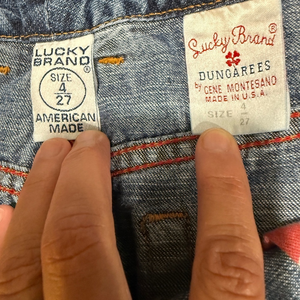 VTG Lucky Brand Indigo Denim Cotton Skirt Y2K 90s Vintage - Picture 7 of 7